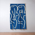 Abstract Minimal Woman Portrait Window Curtain Gallery Image 3