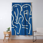 Abstract Minimal Woman Portrait Window Curtain Gallery Image 5
