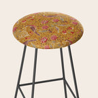 William Morris Seasons by May Melsetter Bird Pattern Saffron Gold Yellow Stool Gallery Image 2
