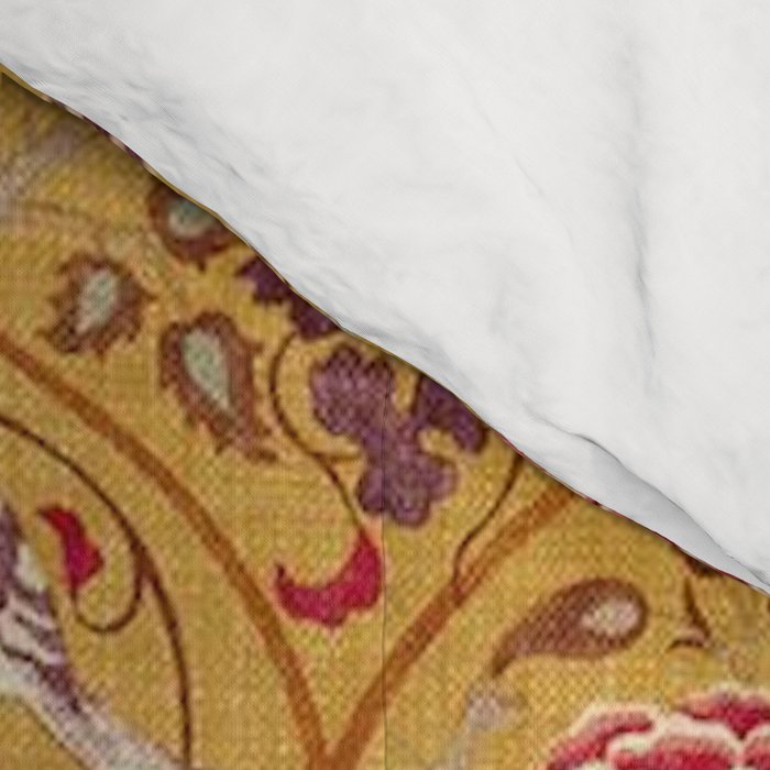 William Morris Seasons by May Melsetter Bird Pattern Saffron Gold Yellow Comforter Gallery Image 4