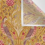 William Morris Seasons by May Melsetter Bird Pattern Saffron Gold Yellow Wall Tapestry Gallery Image 3