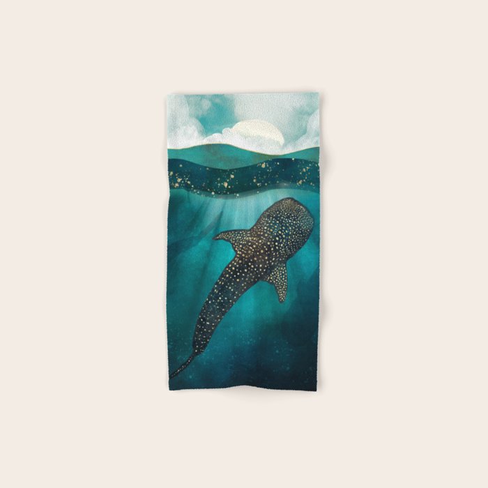 Metallic Whale Shark Bath Towel Gallery Image 1