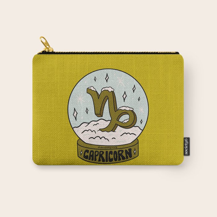 Capricorn Snow Globe Carry All Pouch Gallery Image 1
