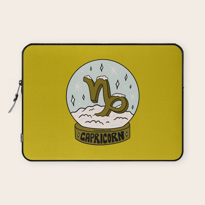 Capricorn Snow Globe Laptop Sleeve Gallery Image 1