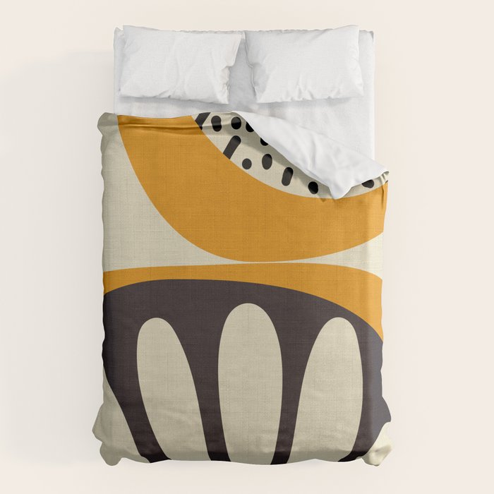 mid century matisse art Duvet Cover Gallery Image 1