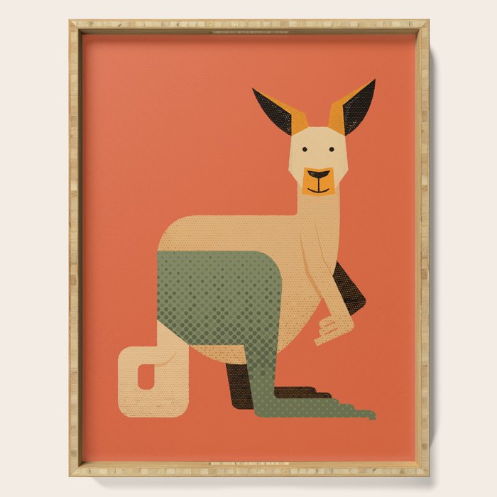 Whimsy Kangaroo Serving Tray Gallery Image 1