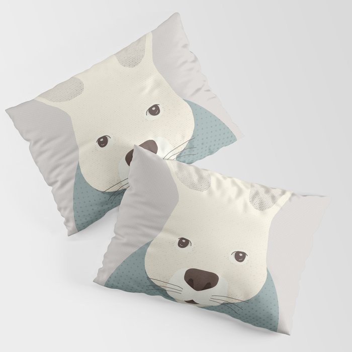 Whimsy Kangaroo, Animal Portrait Pillow Sham Gallery Image 3