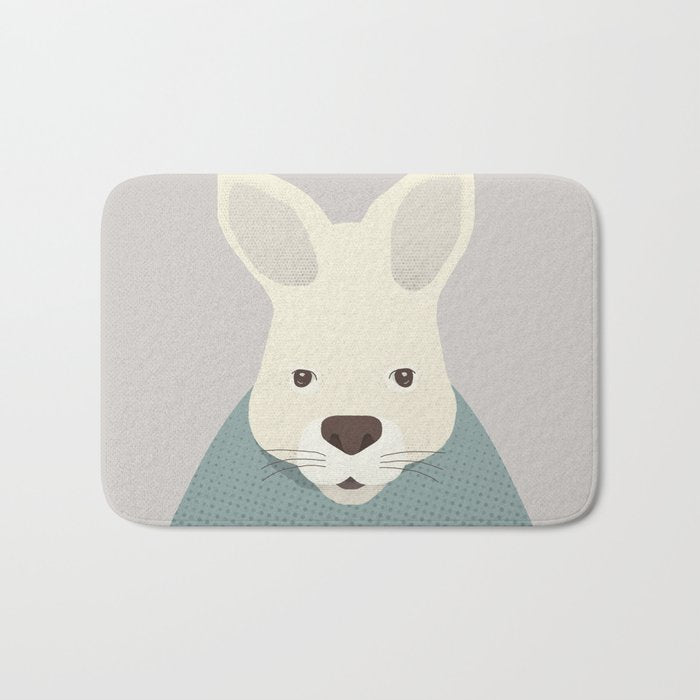 Whimsy Kangaroo, Animal Portrait Bath Mat Gallery Image 1