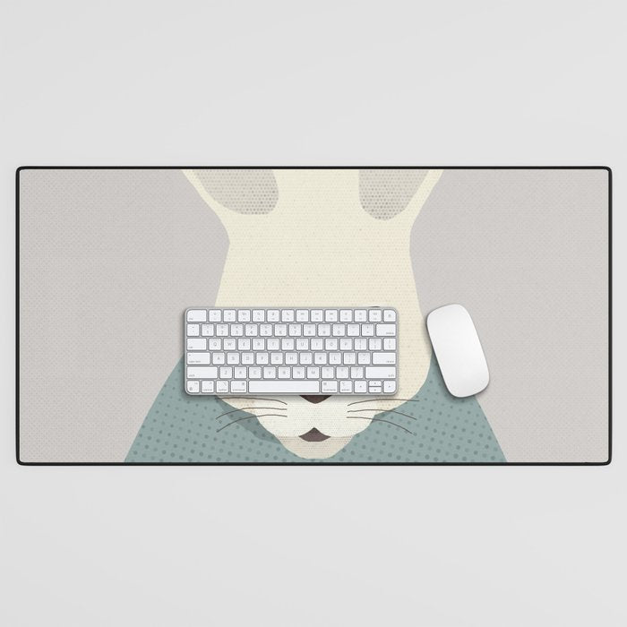 Whimsy Kangaroo, Animal Portrait Desk Mat Gallery Image 1