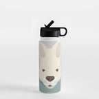 Whimsy Kangaroo, Animal Portrait Water Bottle Gallery Image 1