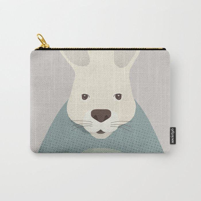 Whimsy Kangaroo, Animal Portrait Carry All Pouch Gallery Image 1