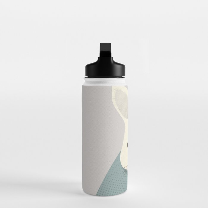 Whimsy Kangaroo, Animal Portrait Water Bottle Gallery Image 3