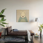 Whimsy Kangaroo, Animal Portrait Wood Wall Art Gallery Image 2