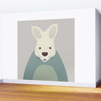 Whimsy Kangaroo, Animal Portrait Wall Mural Gallery Image 2