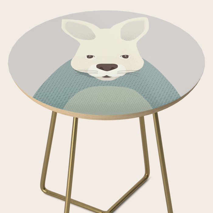 Whimsy Kangaroo, Animal Portrait Side Table Gallery Image 2