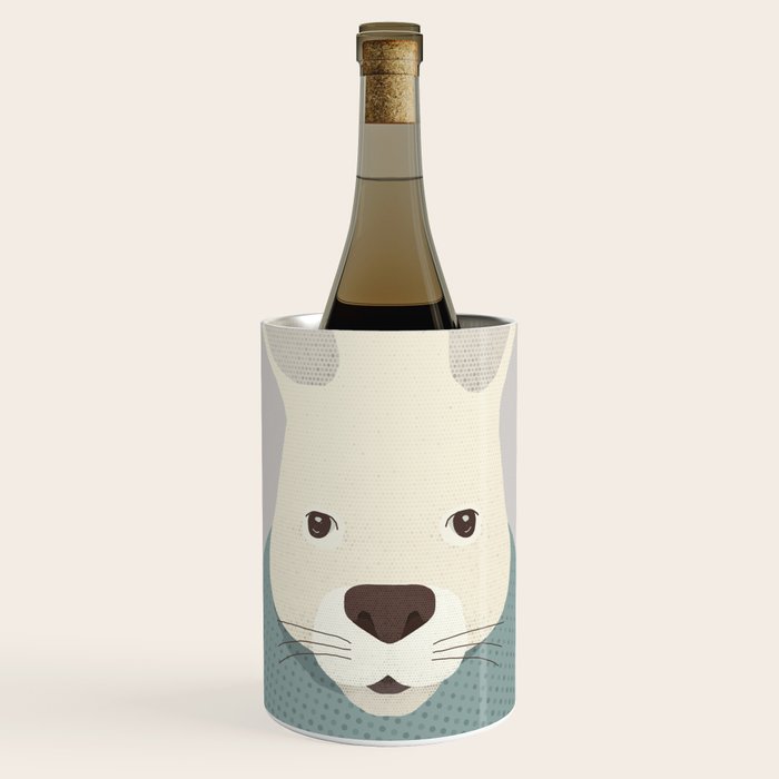 Whimsy Kangaroo, Animal Portrait Wine Chiller Gallery Image 1
