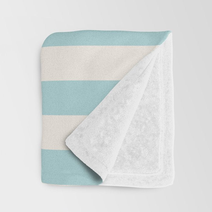 Amalfi Stripes - Amalfi Coast Cocktails Throw Blanket Gallery Image 3