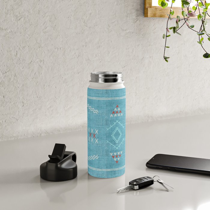 Casablanca Aqua Kilim Water Bottle Gallery Image 5