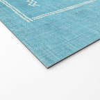 Casablanca Aqua Kilim Welcome Mat Gallery Image 2