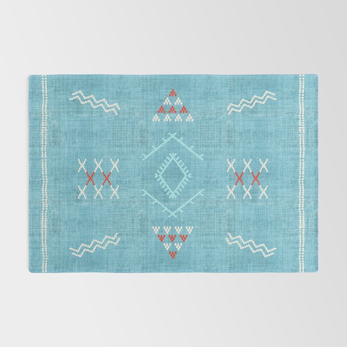 Casablanca Aqua Kilim Rug Gallery Image 2
