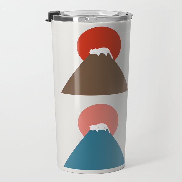 Cat Landscape 26 Travel Mug Gallery Image 3