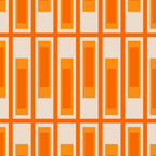 Mid Century Modern Geometric Lexington Ave Pattern in 70s Orange Tones Coffee Mug Gallery Image 2