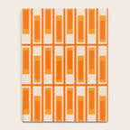 Mid Century Modern Geometric Lexington Ave Pattern in 70s Orange Tones Notebook Gallery Image 4