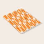 Mid Century Modern Geometric Lexington Ave Pattern in 70s Orange Tones Notebook Gallery Image 2