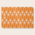 Mid Century Modern Geometric Lexington Ave Pattern in 70s Orange Tones Cutting Board Gallery Image 1