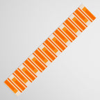 Mid Century Modern Geometric Lexington Ave Pattern in 70s Orange Tones Table Runner Gallery Image 3