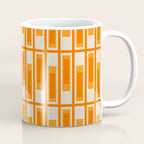 Mid Century Modern Geometric Lexington Ave Pattern in 70s Orange Tones Coffee Mug Gallery Image 1