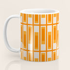 Mid Century Modern Geometric Lexington Ave Pattern in 70s Orange Tones Coffee Mug Gallery Image 3