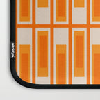 Mid Century Modern Geometric Lexington Ave Pattern in 70s Orange Tones Laptop Sleeve Gallery Image 3
