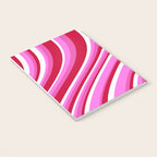 Wavy Stripes XVII - Y2K Pink and Red Notebook Gallery Image 3