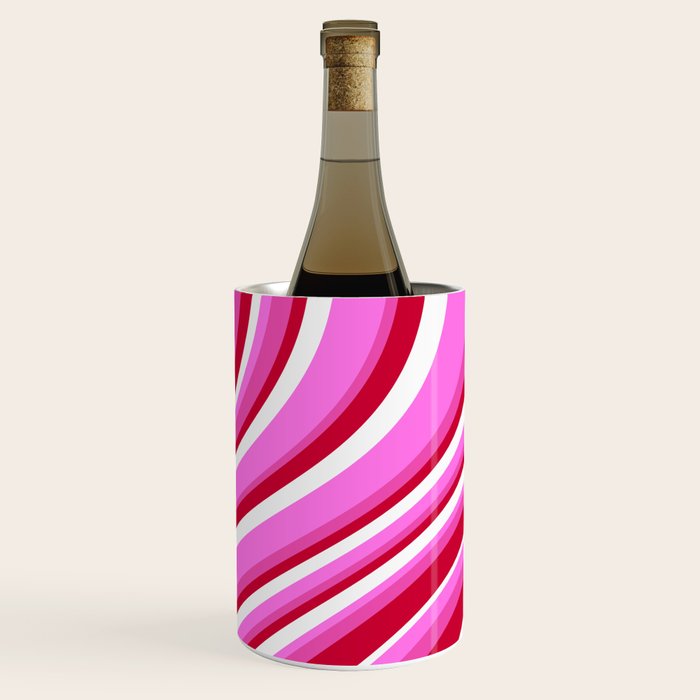 Wavy Stripes XVII - Y2K Pink and Red Wine Chiller Gallery Image 3