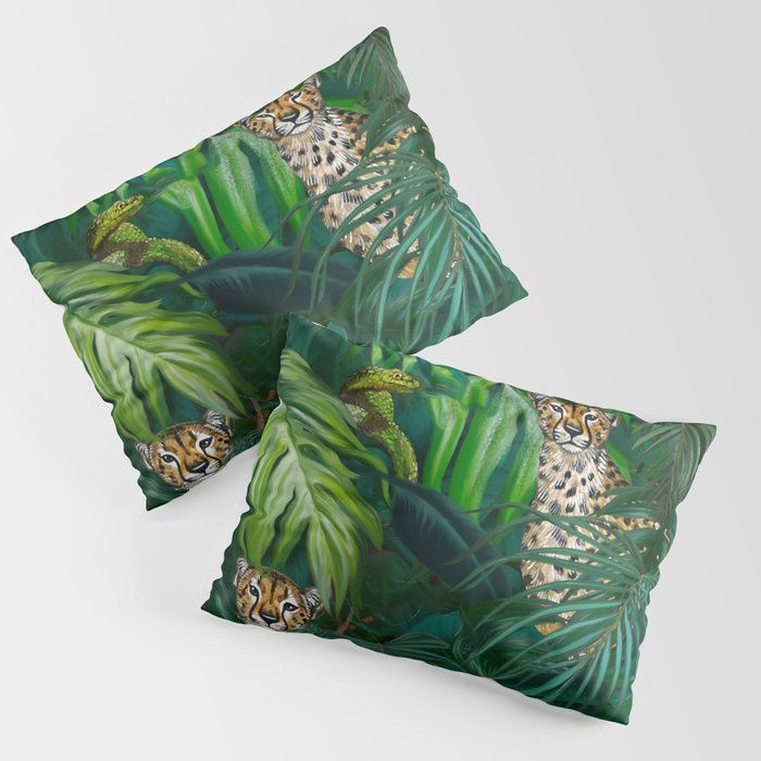Jungle Cheetah Prints Pillow Sham Gallery Image 3