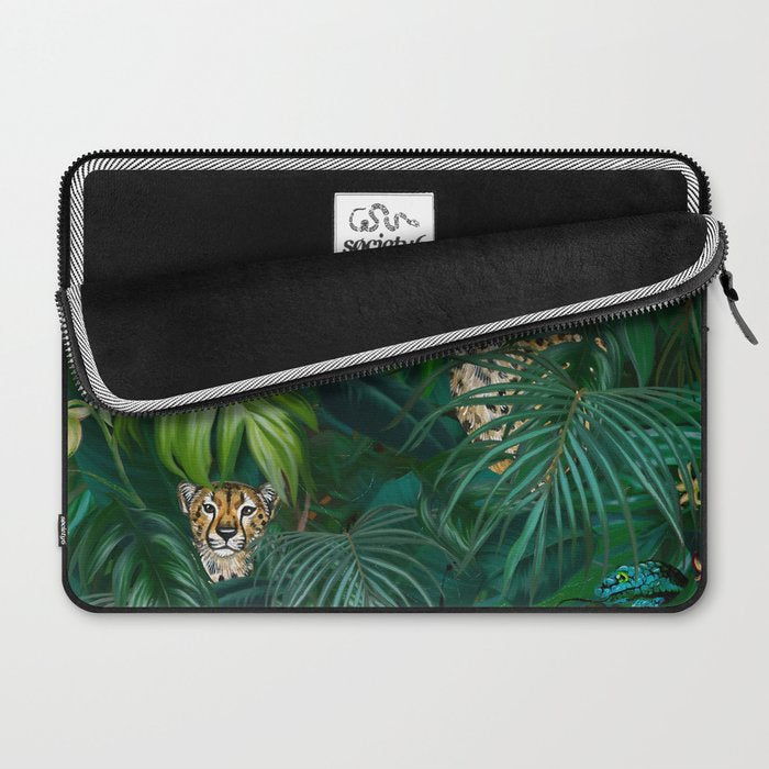 Jungle Cheetah Prints Laptop Sleeve Gallery Image 2