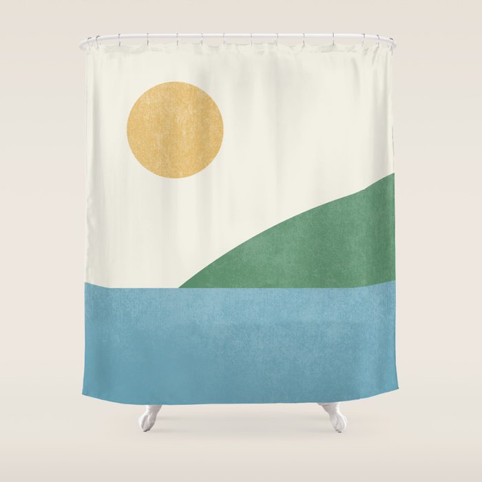 Sunny Landscape Shower Curtain Gallery Image 1