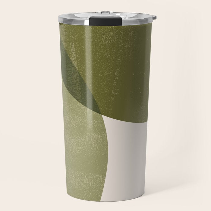 Minimal Semicircles Travel Mug Gallery Image 1