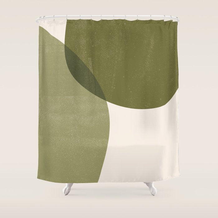 Minimal Semicircles Shower Curtain Gallery Image 1