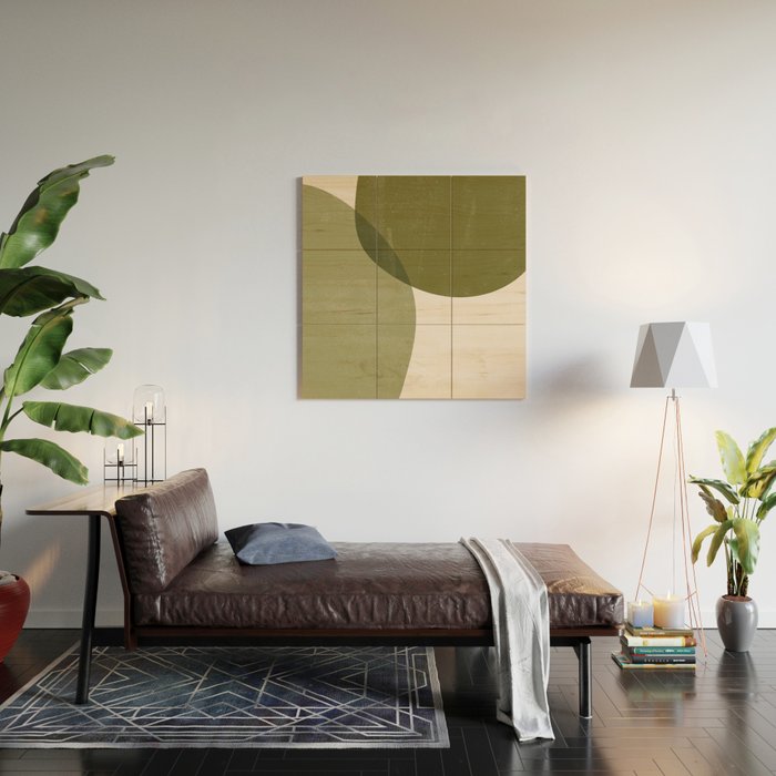 Minimal Semicircles Wood Wall Art Gallery Image 2
