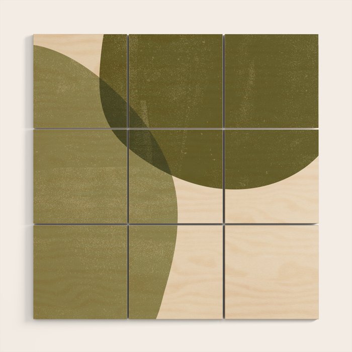 Minimal Semicircles Wood Wall Art Gallery Image 1