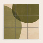 Minimal Semicircles Wood Wall Art Gallery Image 1