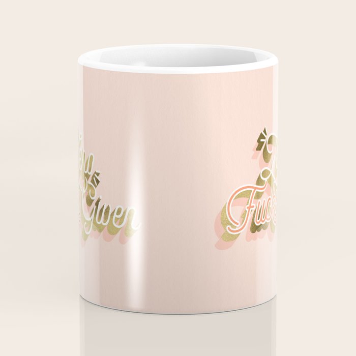 Zero F*cks Given - Blush & Gold Palette Coffee Mug Gallery Image 4