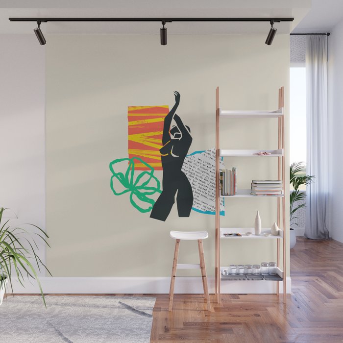 Abstract women body collage art illustration Wall Mural Gallery Image 1