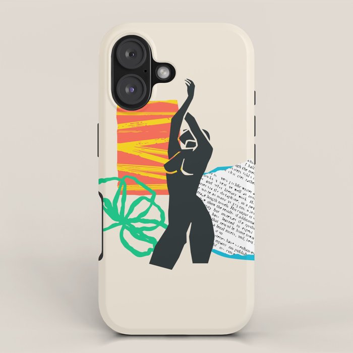 Abstract women body collage art illustration iPhone Case Gallery Image 1
