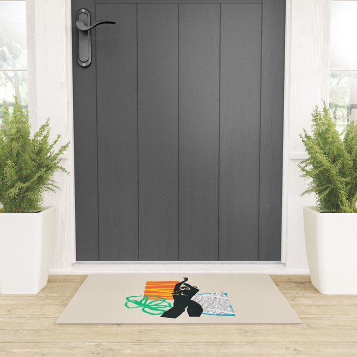 Abstract women body collage art illustration Welcome Mat Gallery Image 3