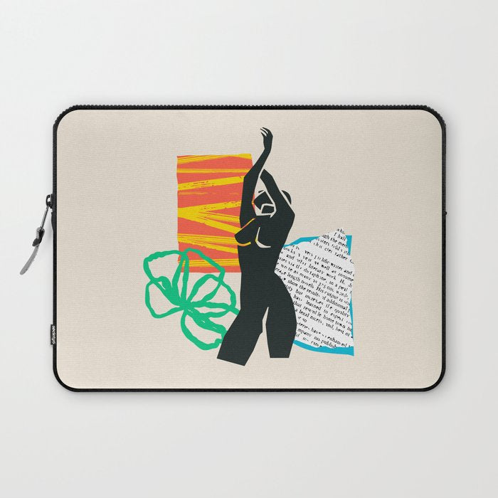 Abstract women body collage art illustration Laptop Sleeve Gallery Image 1