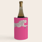 Leaping Cheetahs  Magenta Wine Chiller Gallery Image 2