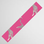 Leaping Cheetahs  Magenta Table Runner Gallery Image 3
